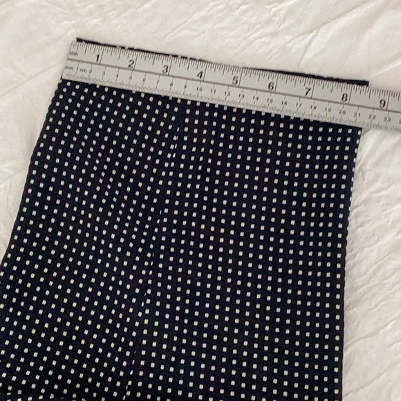 Vintage Giorgio Armani Wide Leg Pant Navy/Off white. 100% Silk - Picture 12 of 13